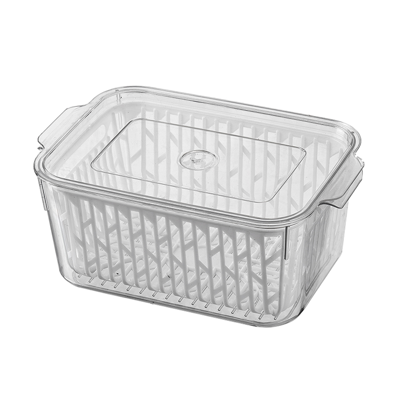 Kitchen fridge clear plastic storage container plastic container